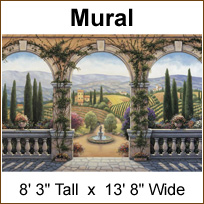 C828 Tuscan Villa Wall Mural