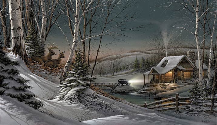 C921 Evening with Friends Wall Mural by Terry Redlin