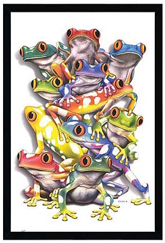 CR10021 Stacked Frogs