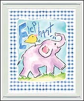 CR21173 Gingham Elephant