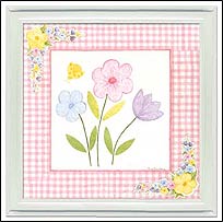 CR21403 Gingham Flowers I
