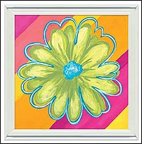 CR21516 Vivid Daisy Stripe I