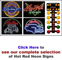 TENEONSIGNSHOTRODS Neon Signs - Hot Rods