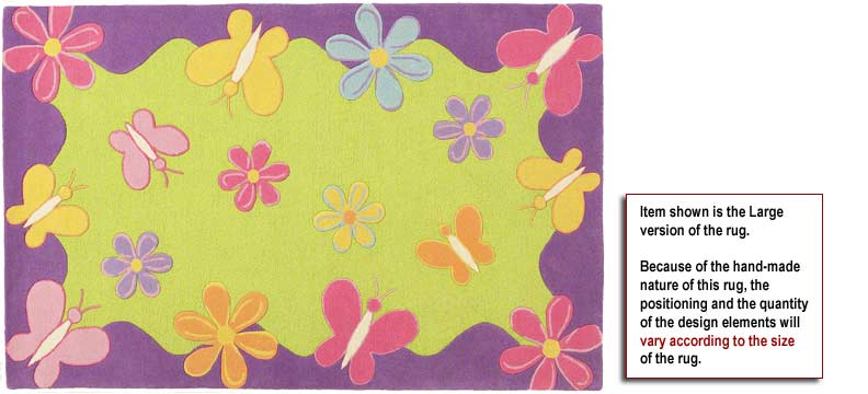 KR421W Springtime Fun Wool Rug