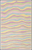 KR425W Pastel Waves Wool Rug