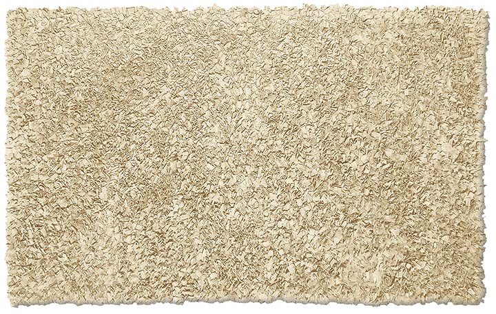 TRM02210W Shaggy Raggy Café Au Lait Cotton Rug