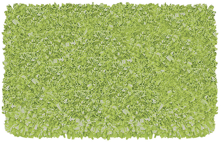 TRM02219W Shaggy Raggy Lime Cotton Rug