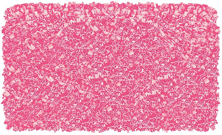 TRM02220W Shaggy Raggy Bubble Gum Cotton Rug