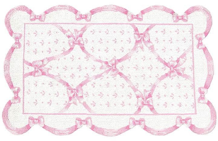 TRM11227W Pretty In Pink Cotton Rug