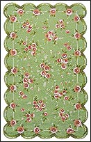 TRM11291W Emily Green Cotton Rug
