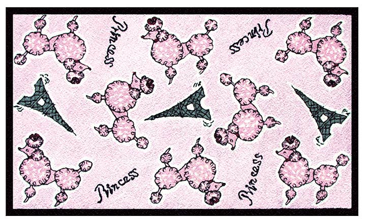 TRM11392W Princess Poodle Cotton Rug