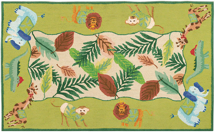 TRM11480W Mini Jungle Cotton Rug