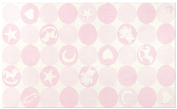 TRM11481W Pink Toys Cotton Rug