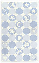 TRM11482W Blue Toys Cotton Rug