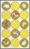 TRM11483W Mini Farm Cotton Rug