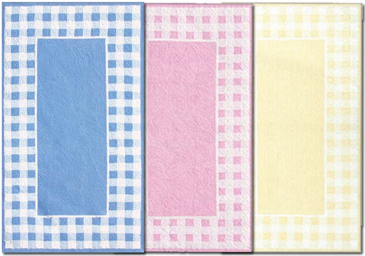 TRM114GINGHAMW Gingham Cotton Rug