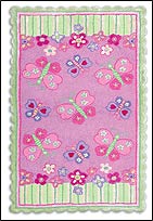 TRM11706W Butterfly Garden Cotton/Rayon Rug