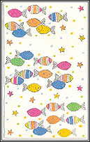 TRM12266W School of Fishes Cotton Rug