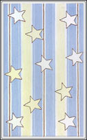 TRM12267W Star Strip Cotton Rug