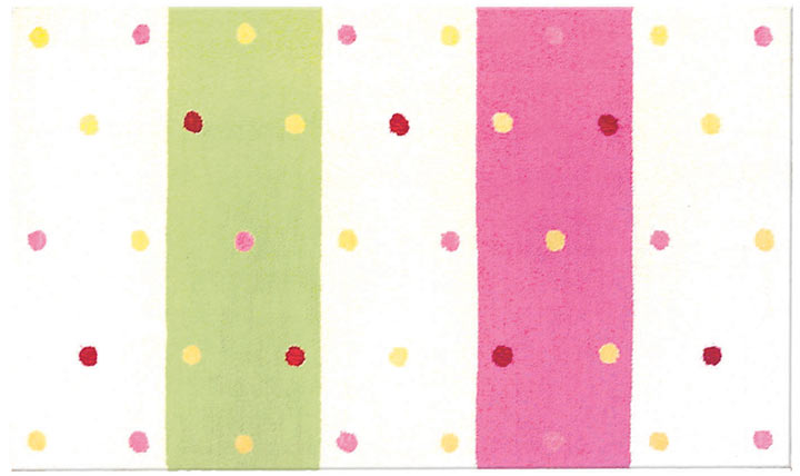 TRM12268W Dot...Dot...Dot... Bright Cotton Rug