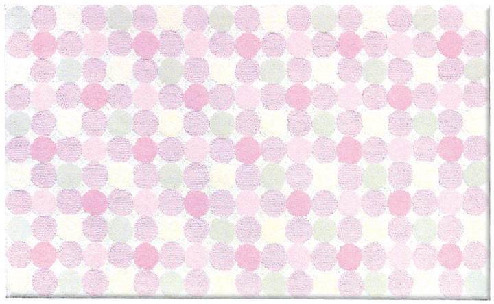 TRM12272W Petite Illusion Pink Cotton Rug