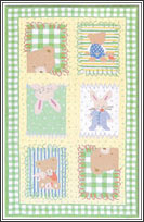 TRM12277W Bunny Bear Cotton Rug