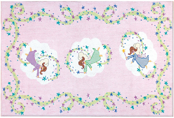 TRM12290W Fairies Cotton Rug