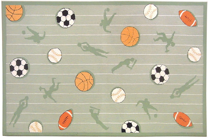 TRM16451W Silhouette Athlete Wool Rug