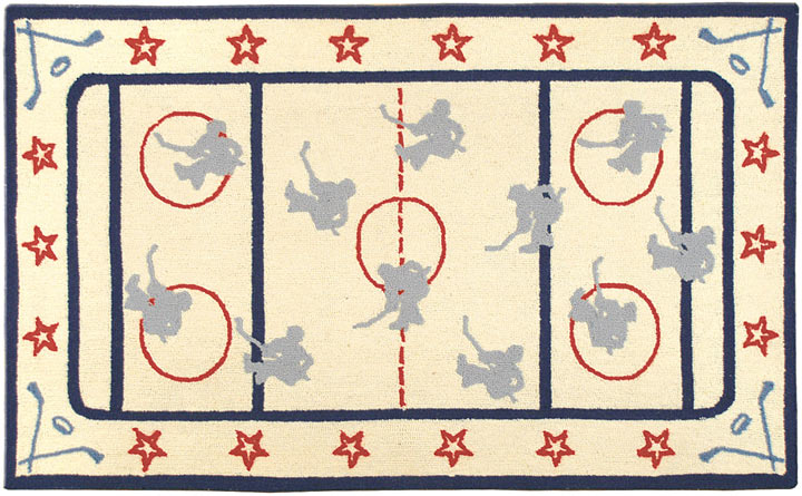 TRM16455W Hockey Wool Rug