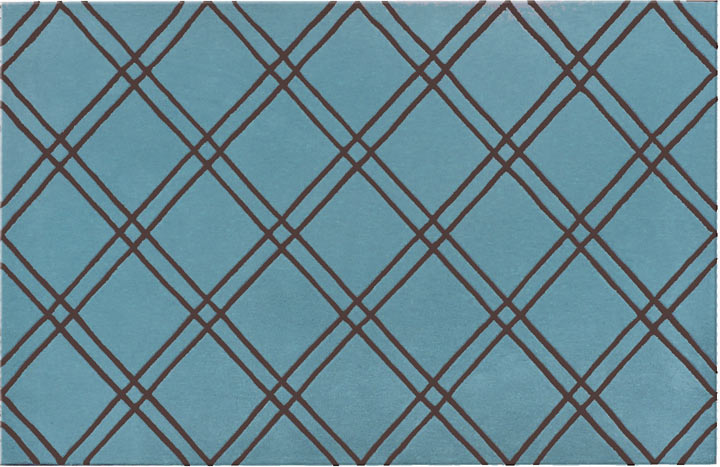 TRM72122W Bailey Blue / Chocolate Acrylic Rug