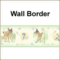 BM059333B Disney Bambi Wallpaper Border in Green