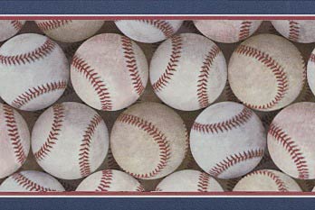 BM5804895 Baseball Pile - Major League Baseball Border