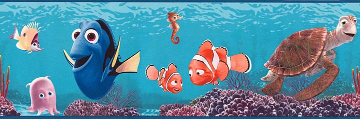 BM83182010 Disney Nemo Prepasted Wallpaper Border