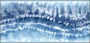 BMCK062233B Tie Dye Border in Denim Blue