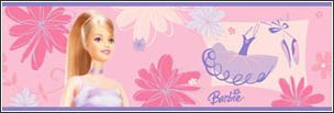 BRLK67100 Ballet Barbie Wallpaper Border