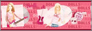 BRLK67102 Band Crazy Barbie Wallpaper Border
