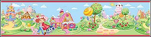 BRPS96301 Strawberry Shortcake Wallpaper Border