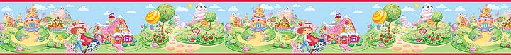 BRPS96301 Strawberry Shortcake Wallpaper Border