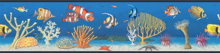 BU51571 Seascape Wallpaper Border