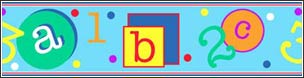 BU51572 ABC's Wallpaper Border