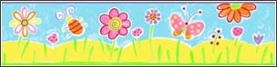 BU51577 Bee Happy Wallpaper Border