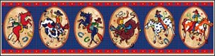 BU51598 Ride Em Cowboys Wallpaper Border