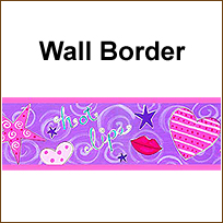 BU51608 Hot Lips Wallpaper Border