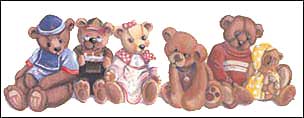 DS80117 Teddy Bears Border by Design Now