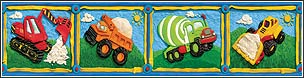 HA00081B Clay Construction Wallpaper Border