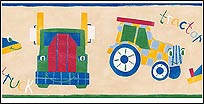 HA70203 Trucks Border in Tan