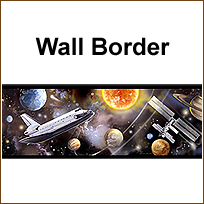 YK1002 Space Travel Wallpaper Border