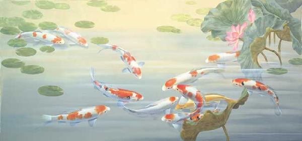 1013 Peaceful Pond Wall Mural