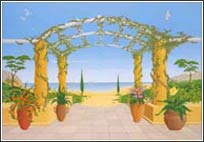 107 Playa Hermosa Wall Mural