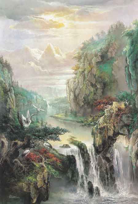 1467 Secret Falls Wall Mural